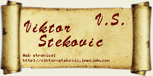 Viktor Steković vizit kartica